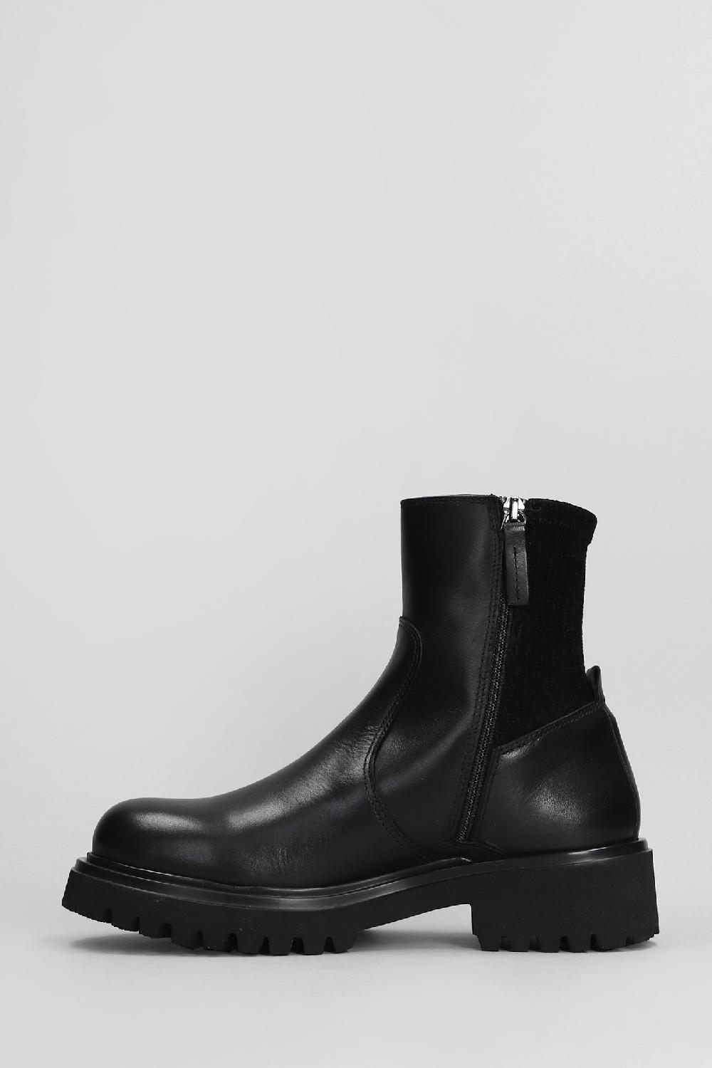 Deliberti Julie Dee Anfibi In Pelle E Camoscio Nero Cod. 406771 - Deliberti The Luxury Shopping
