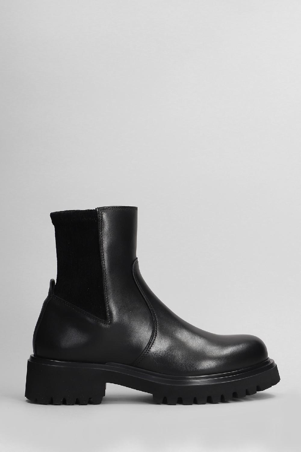Deliberti Julie Dee Anfibi in pelle e camoscio nero cod. 406771 - Deliberti The Luxury Shopping