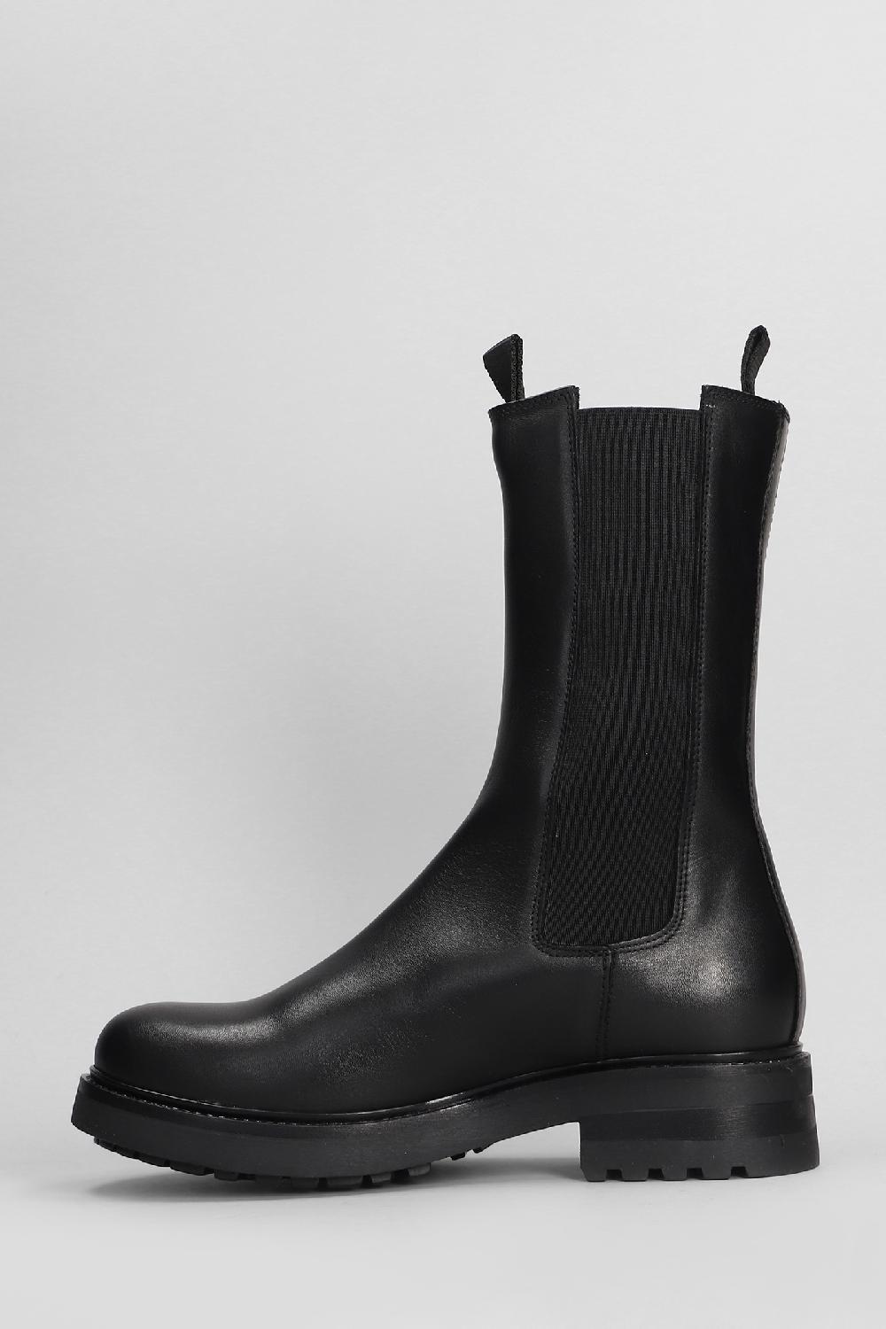 Deliberti Julie Dee Anfibi In Pelle Nera Cod. 406770 - Deliberti The Luxury Shopping