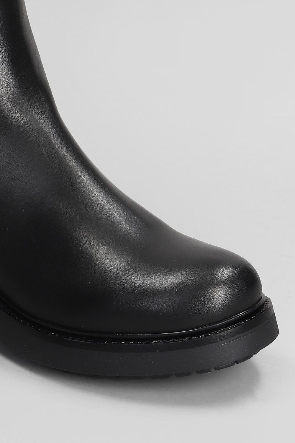 Deliberti Julie Dee Anfibi In Pelle Nera Cod. 406770 - Deliberti The Luxury Shopping