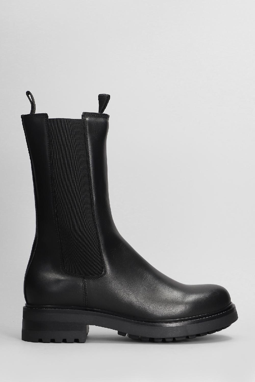 Deliberti Julie Dee Anfibi in pelle nera cod. 406770 - Deliberti The Luxury Shopping