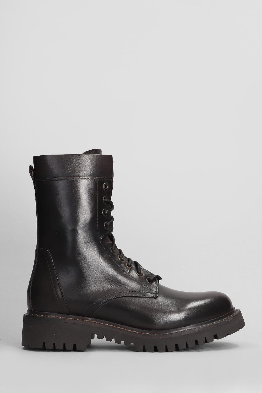 Deliberti Julie Dee Anfibi in pelle testa di moro cod. 406775 - Deliberti The Luxury Shopping