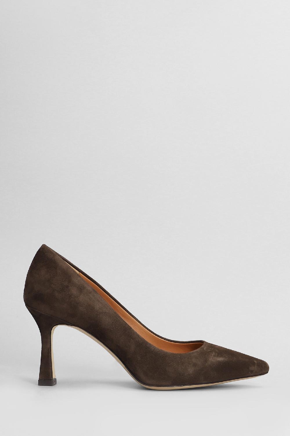 Deliberti Julie Dee Decollete in camoscio testa di moro cod. 406822 - Deliberti The Luxury Shopping