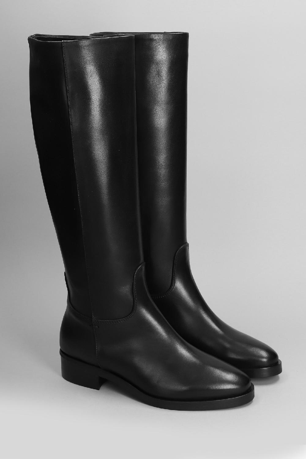 Deliberti Julie Dee Stivali Tacco Alto In Pelle Nera Cod. 406881 - Deliberti The Luxury Shopping