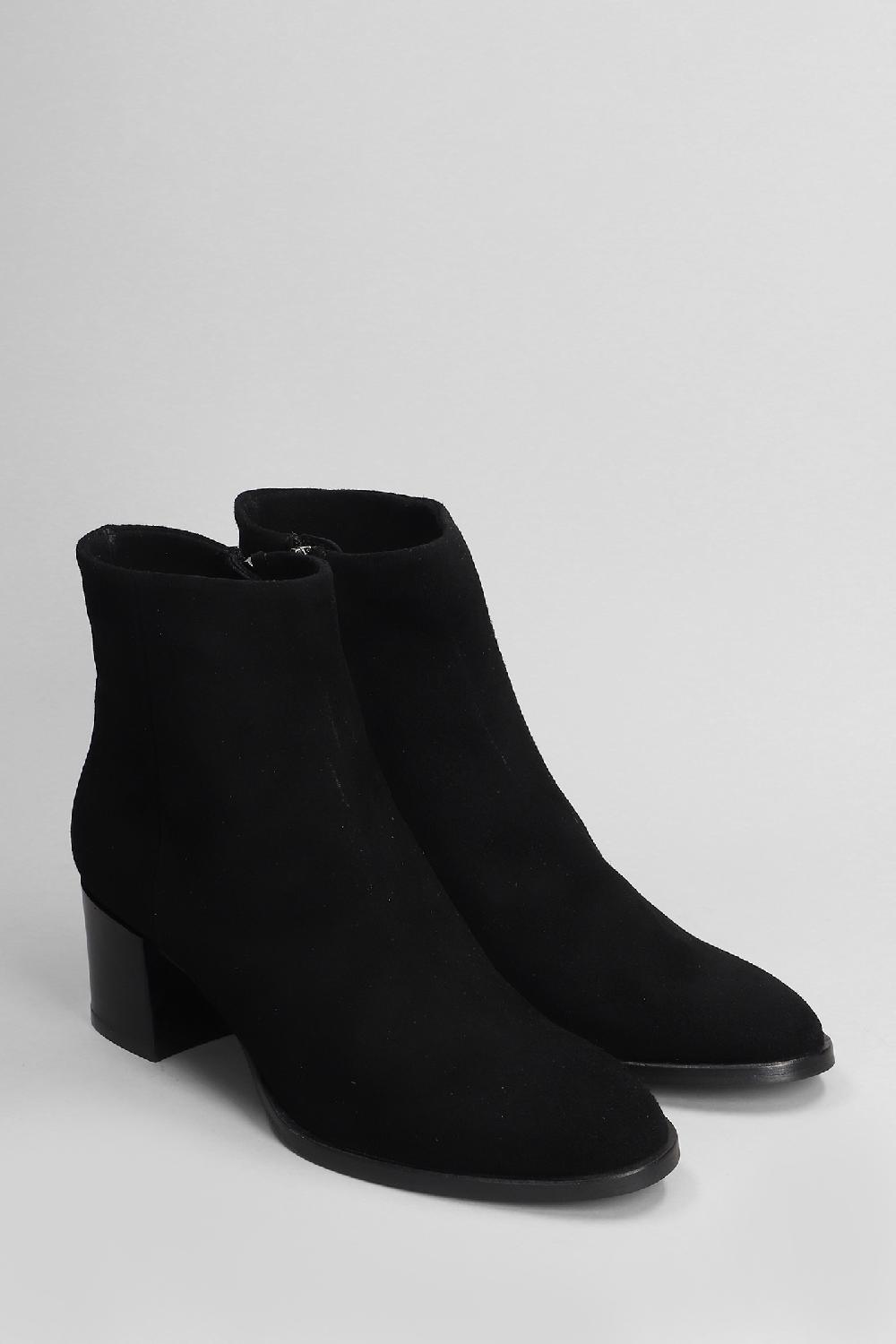 Deliberti Julie Dee Tronchetti Tacco Alto In Camoscio Nero Cod. 406779 - Deliberti The Luxury Shopping