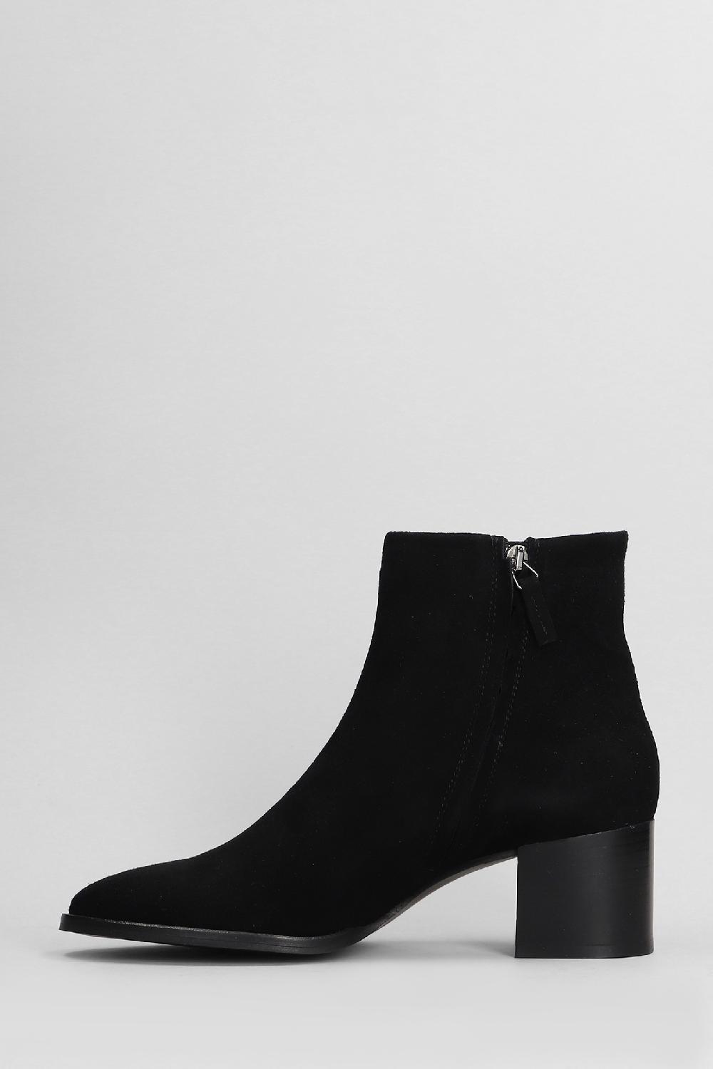 Deliberti Julie Dee Tronchetti Tacco Alto In Camoscio Nero Cod. 406779 - Deliberti The Luxury Shopping