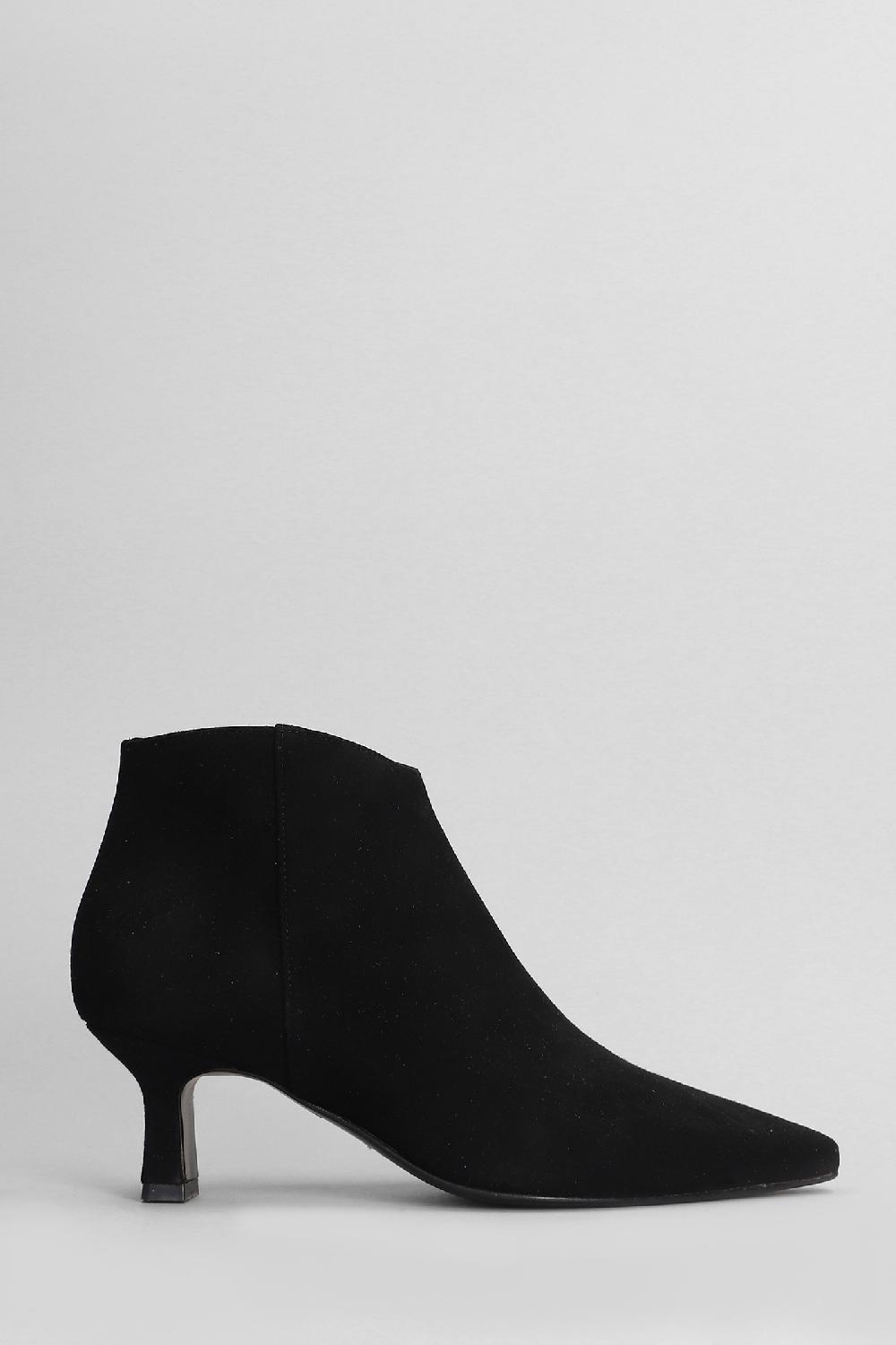 Deliberti Julie Dee Tronchetti tacco alto in camoscio nero cod. 406824 - Deliberti The Luxury Shopping
