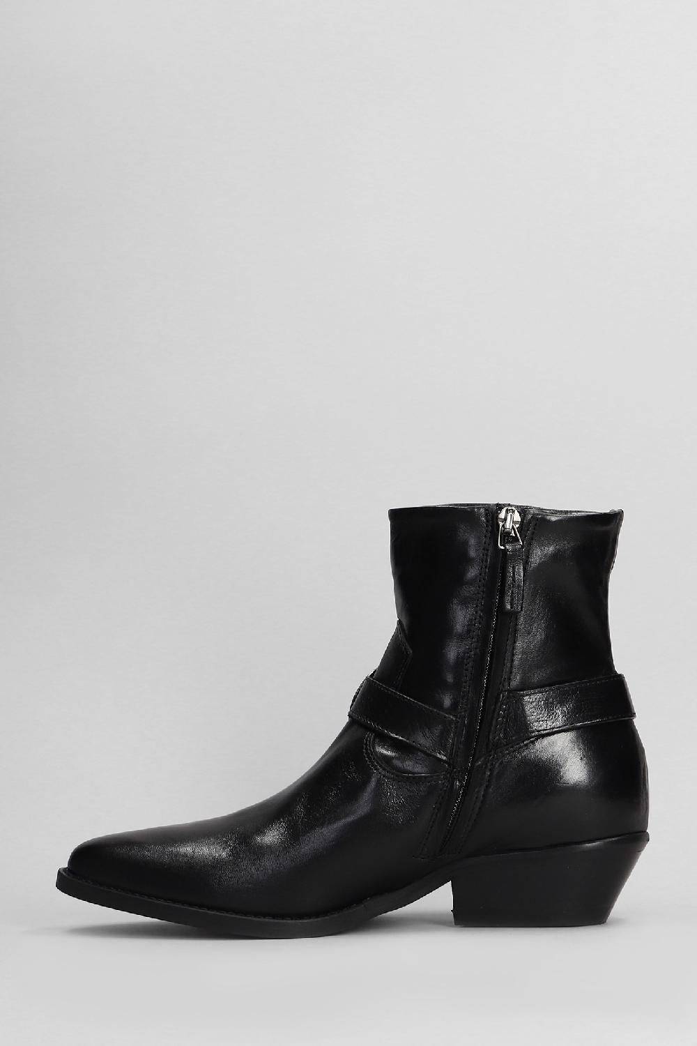 Deliberti Julie Dee Tronchetti Tacco Alto In Pelle Nera Cod. 406784 - Deliberti The Luxury Shopping