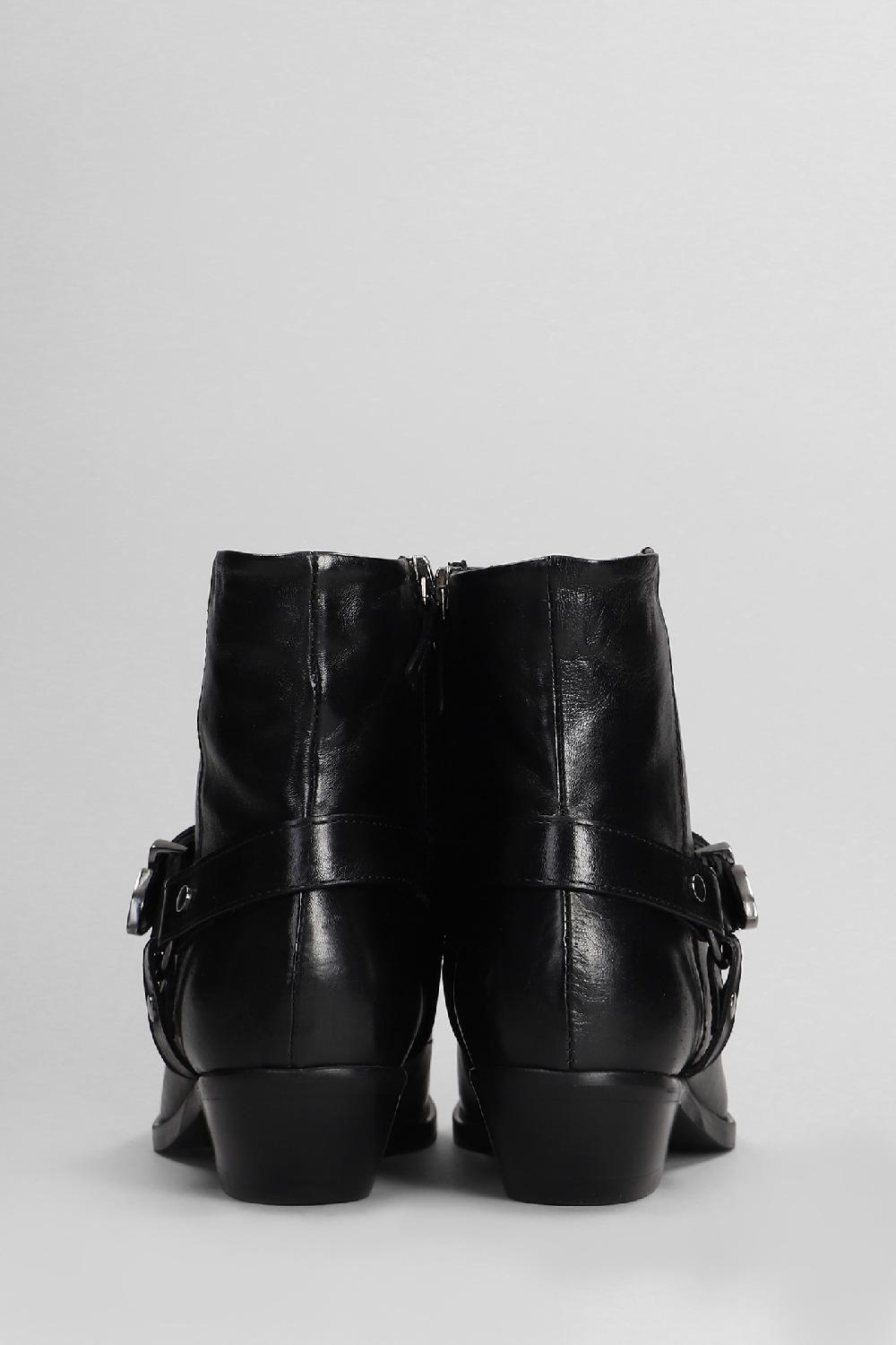 Deliberti Julie Dee Tronchetti Tacco Alto In Pelle Nera Cod. 406784 - Deliberti The Luxury Shopping
