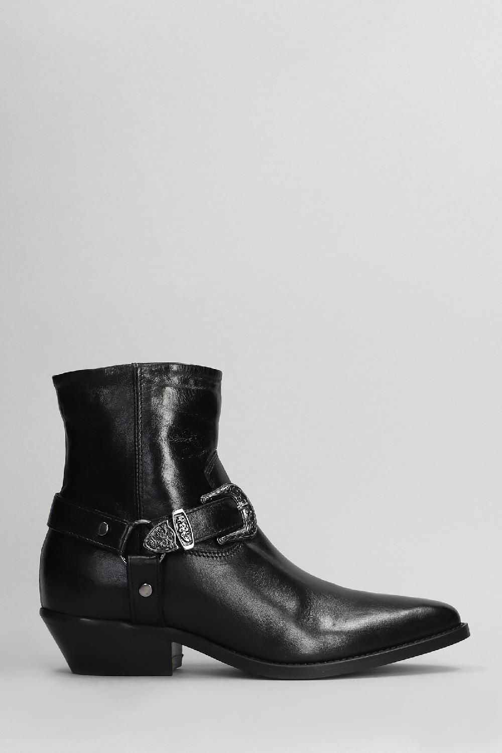 Deliberti Julie Dee Tronchetti tacco alto in pelle nera cod. 406784 - Deliberti The Luxury Shopping