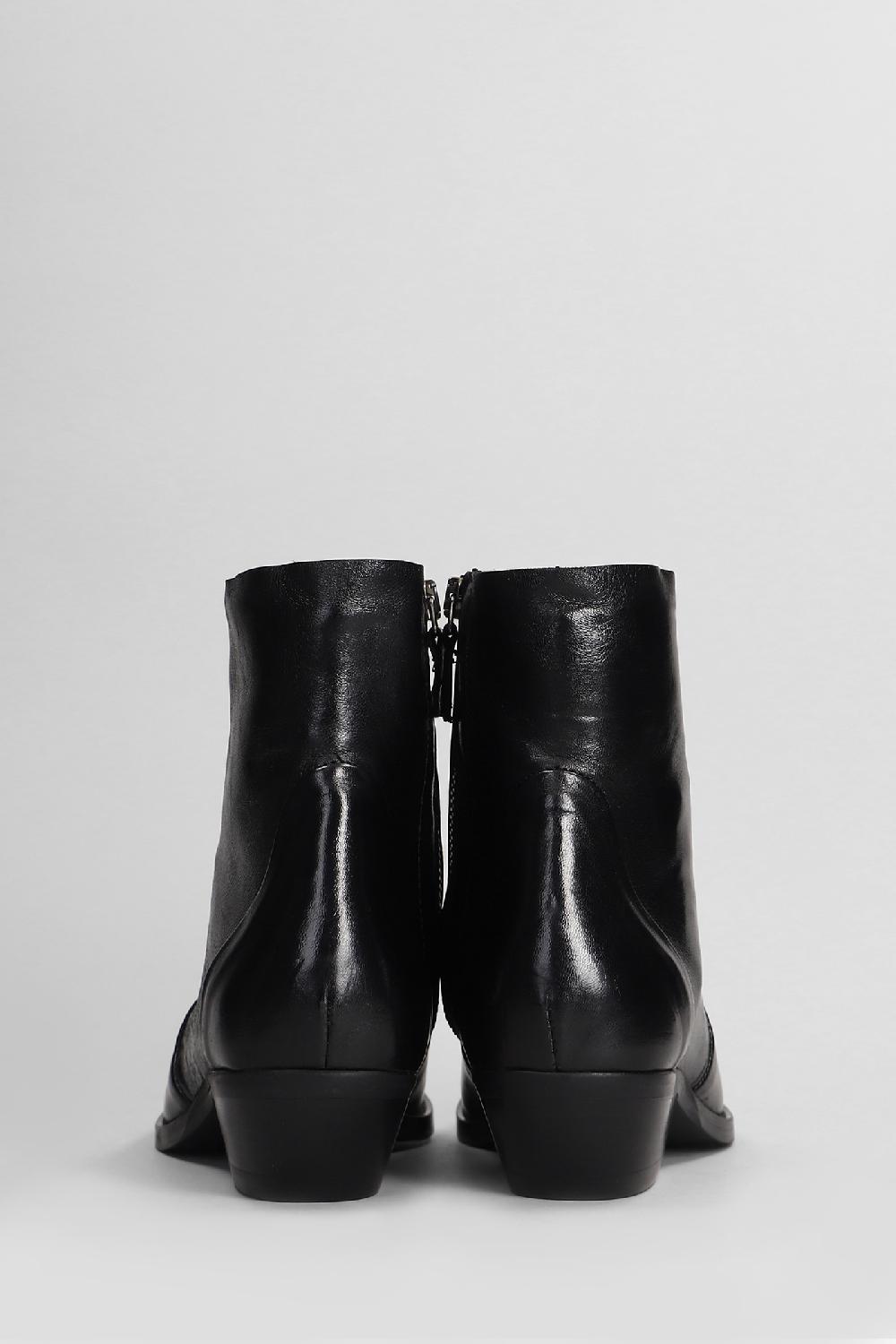 Deliberti Julie Dee Tronchetti Tacco Alto In Pelle Nera Cod. 406787 - Deliberti The Luxury Shopping