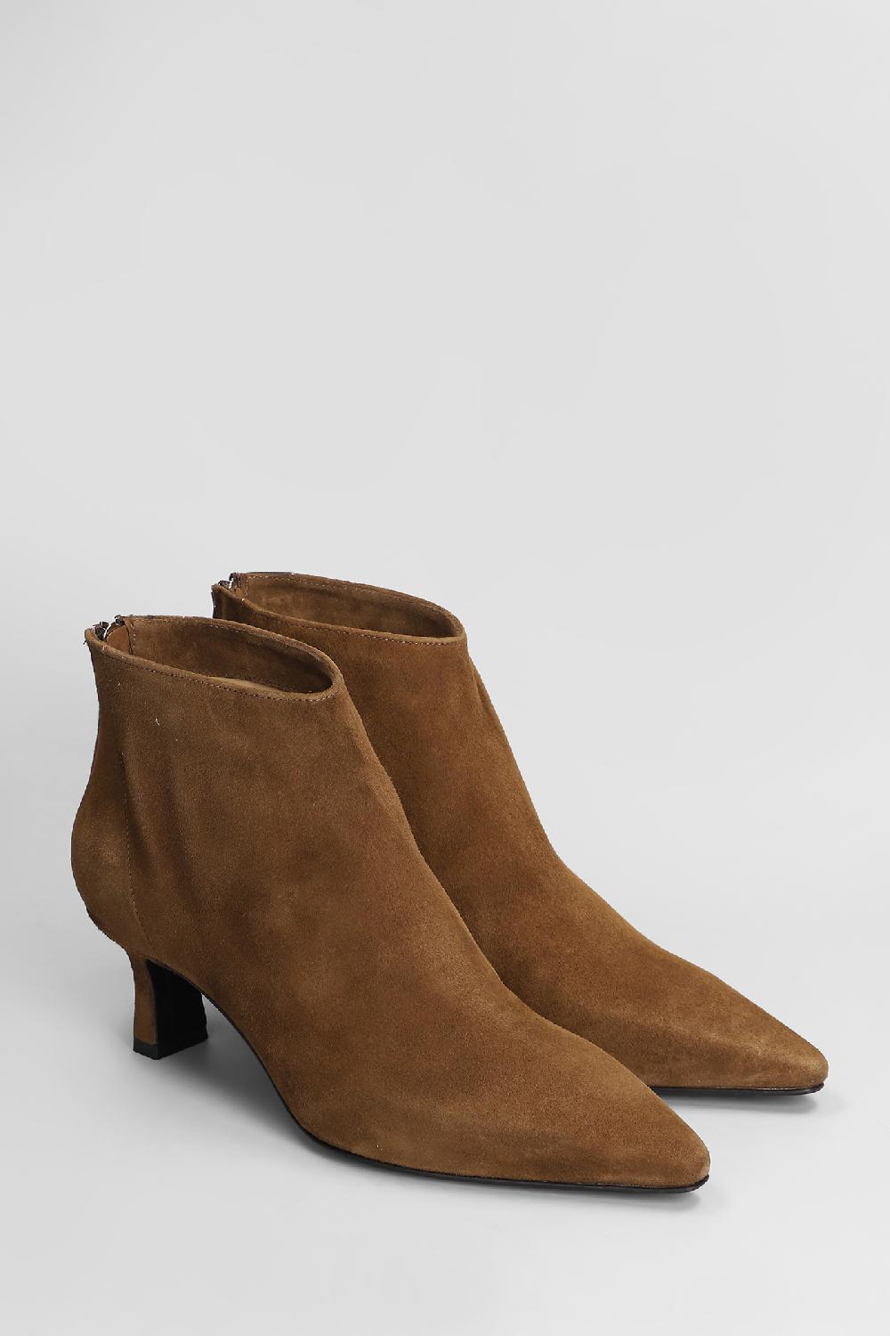 Deliberti Julie Dee Tronchetti Texani In Camoscio Marrone Cod. 406818 - Deliberti The Luxury Shopping