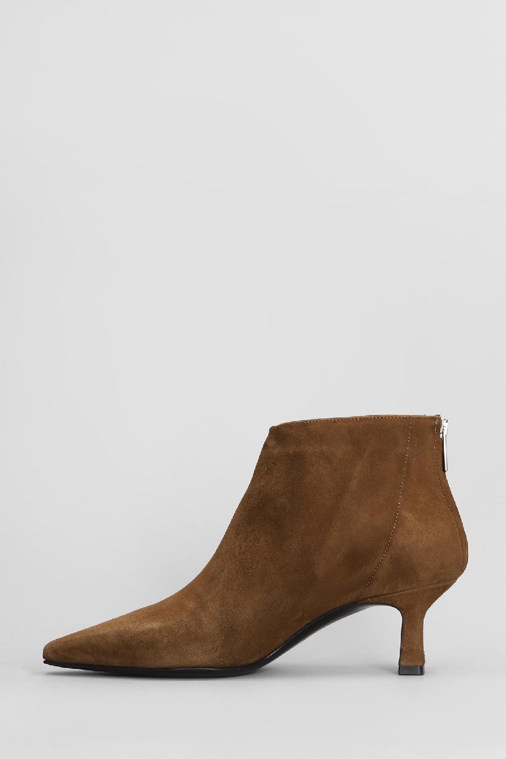 Deliberti Julie Dee Tronchetti Texani In Camoscio Marrone Cod. 406818 - Deliberti The Luxury Shopping