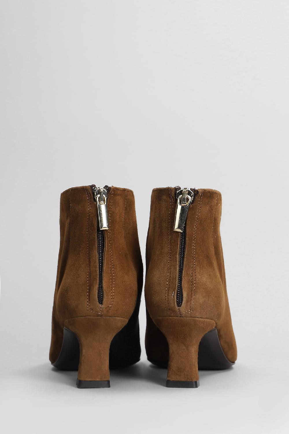 Deliberti Julie Dee Tronchetti Texani In Camoscio Marrone Cod. 406818 - Deliberti The Luxury Shopping
