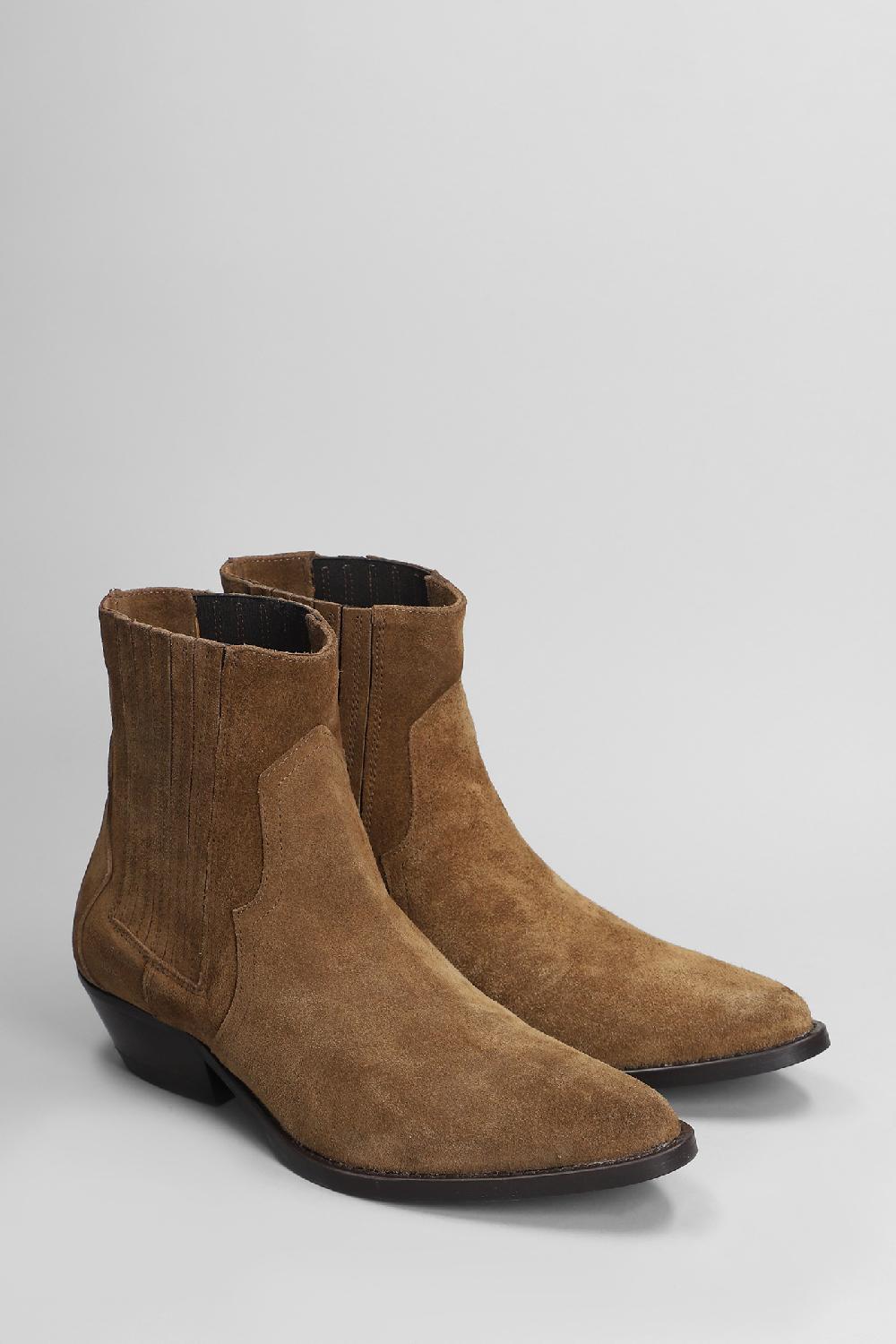 Deliberti Julie Dee Tronchetti Texani In Camoscio Marrone Cod. 406783 - Deliberti The Luxury Shopping