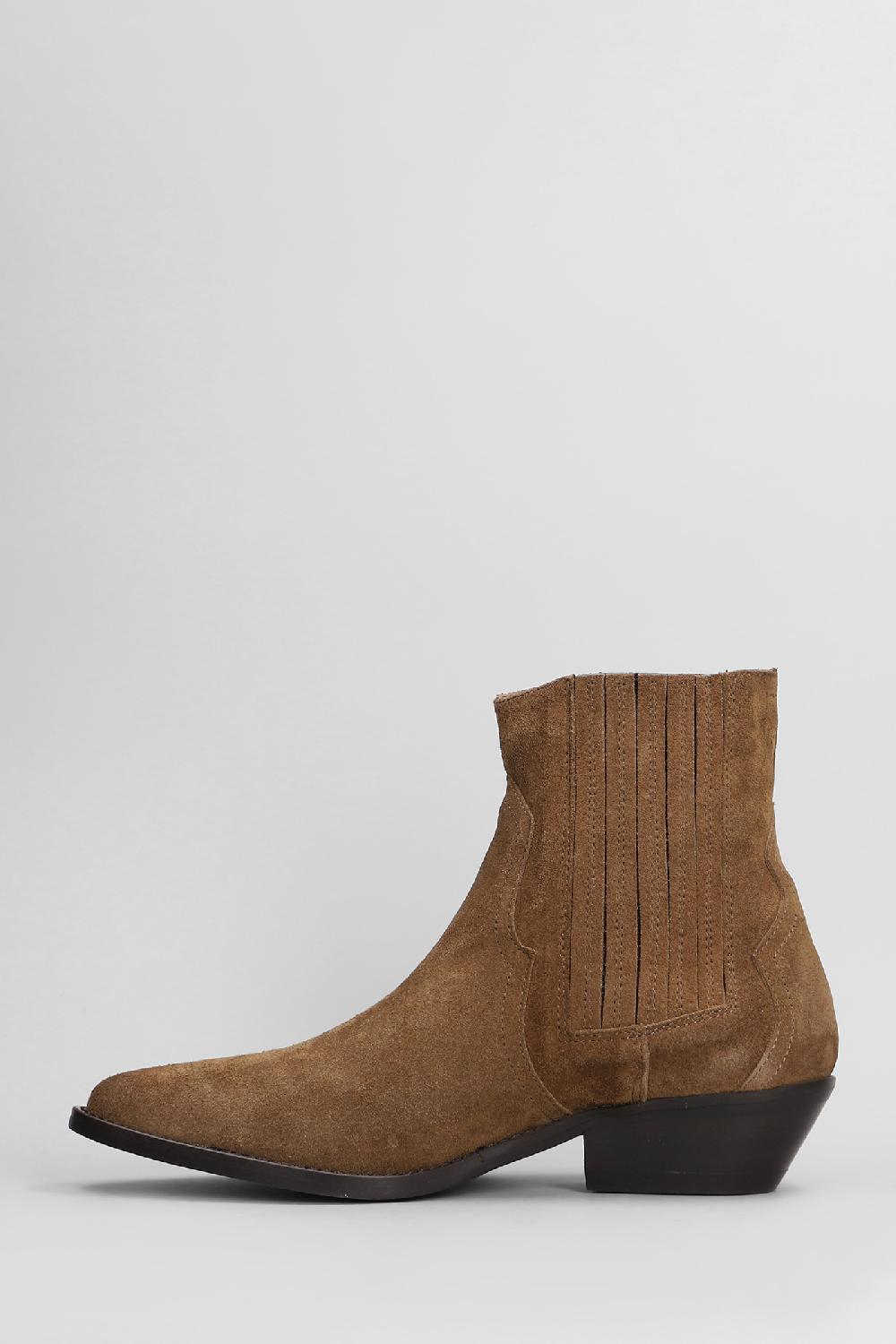 Deliberti Julie Dee Tronchetti Texani In Camoscio Marrone Cod. 406783 - Deliberti The Luxury Shopping