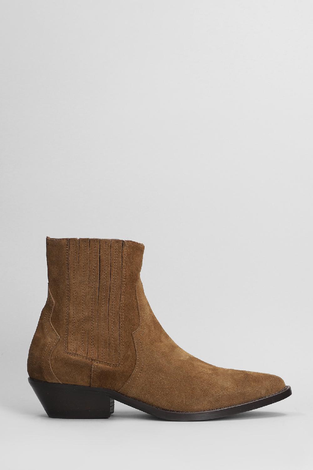 Deliberti Julie Dee Tronchetti texani in camoscio marrone cod. 406783 - Deliberti The Luxury Shopping