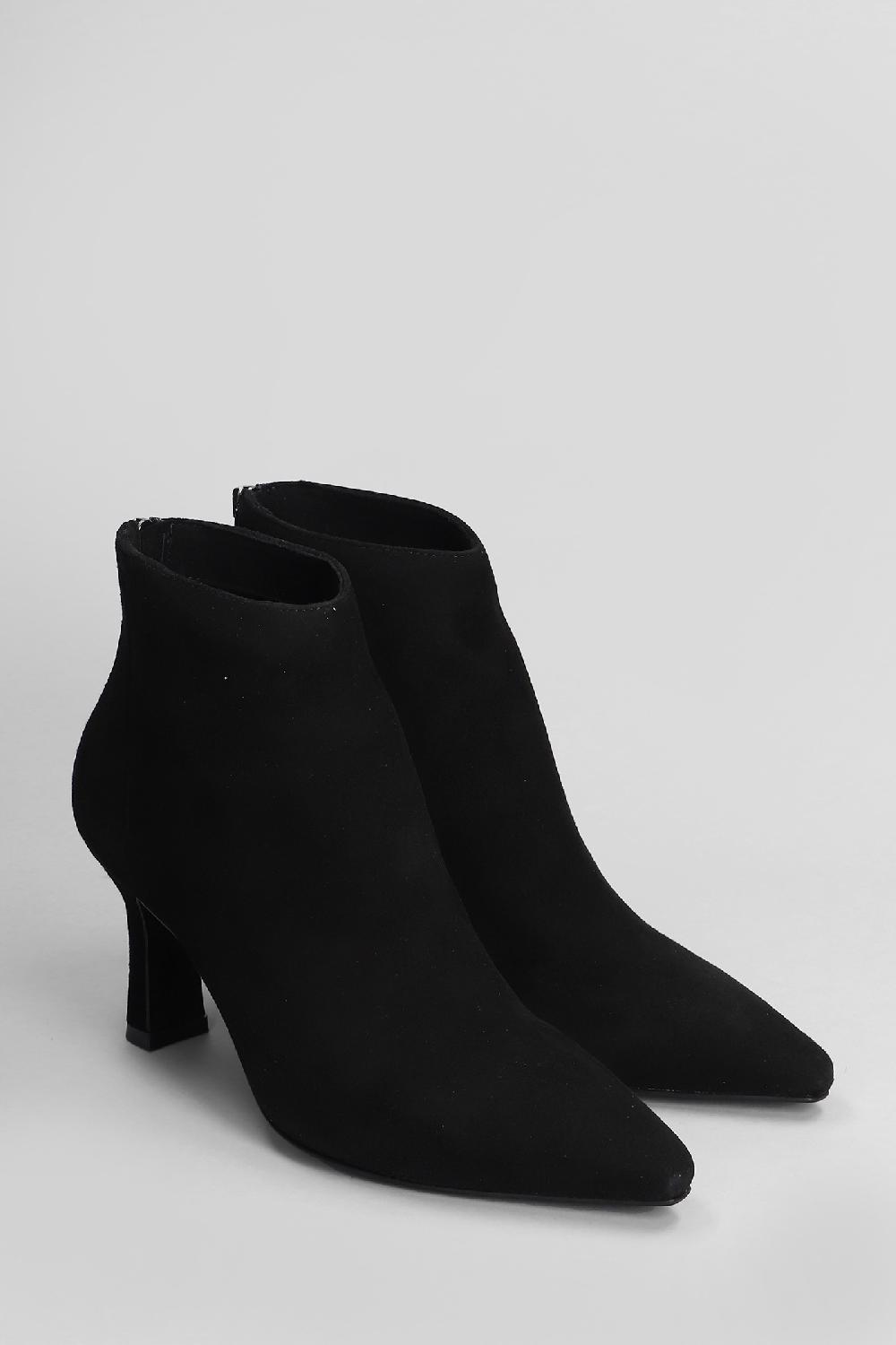 Deliberti Julie Dee Tronchetti Texani In Camoscio Nero Cod. 406817 - Deliberti The Luxury Shopping