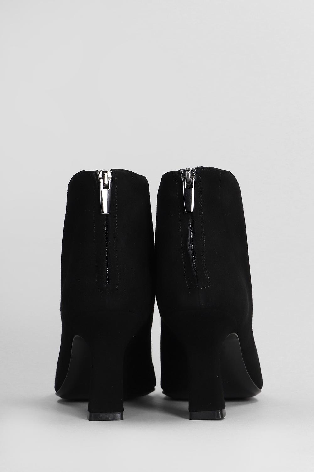 Deliberti Julie Dee Tronchetti Texani In Camoscio Nero Cod. 406817 - Deliberti The Luxury Shopping