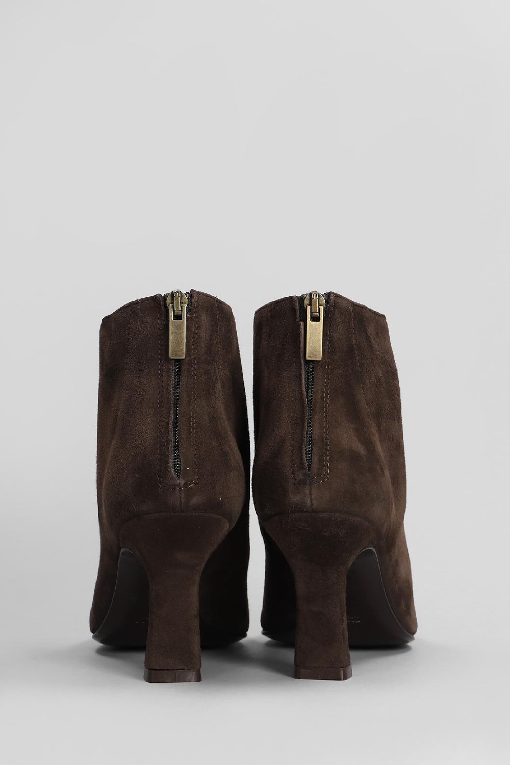Deliberti Julie Dee Tronchetti Texani In Camoscio Testa Di Moro Cod. 406816 - Deliberti The Luxury Shopping