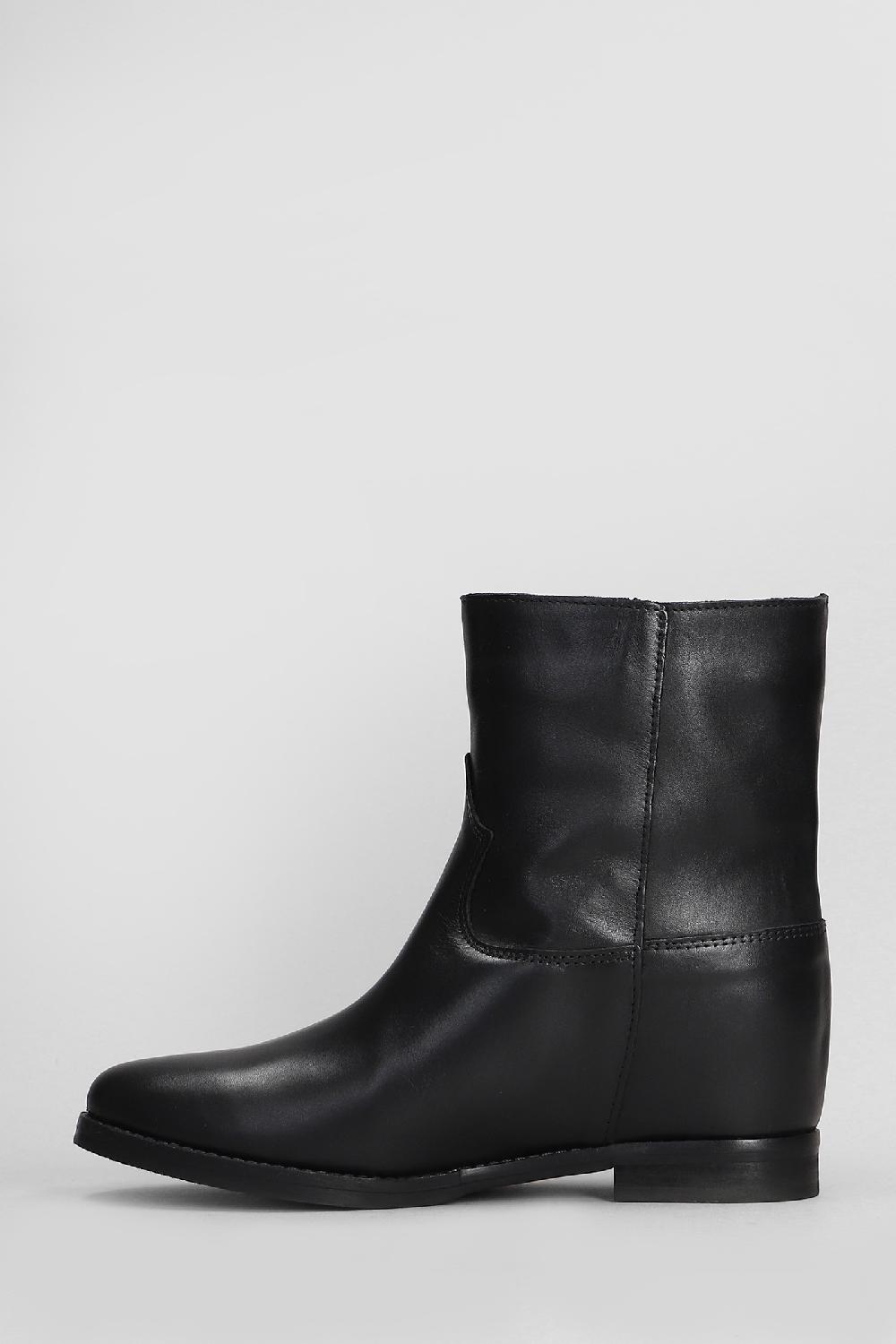 Deliberti Julie Dee Tronchetti Texani In Pelle Nera Cod. 406899 - Deliberti The Luxury Shopping