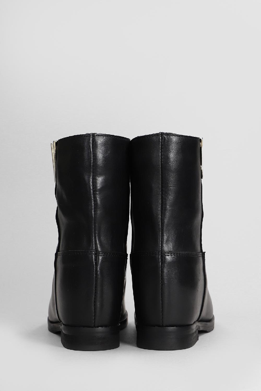 Deliberti Julie Dee Tronchetti Texani In Pelle Nera Cod. 406899 - Deliberti The Luxury Shopping