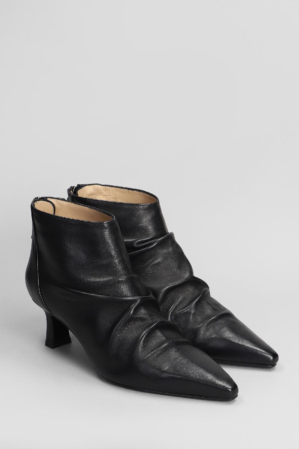 Deliberti Julie Dee Tronchetti Texani In Pelle Nera Cod. 406821 - Deliberti The Luxury Shopping