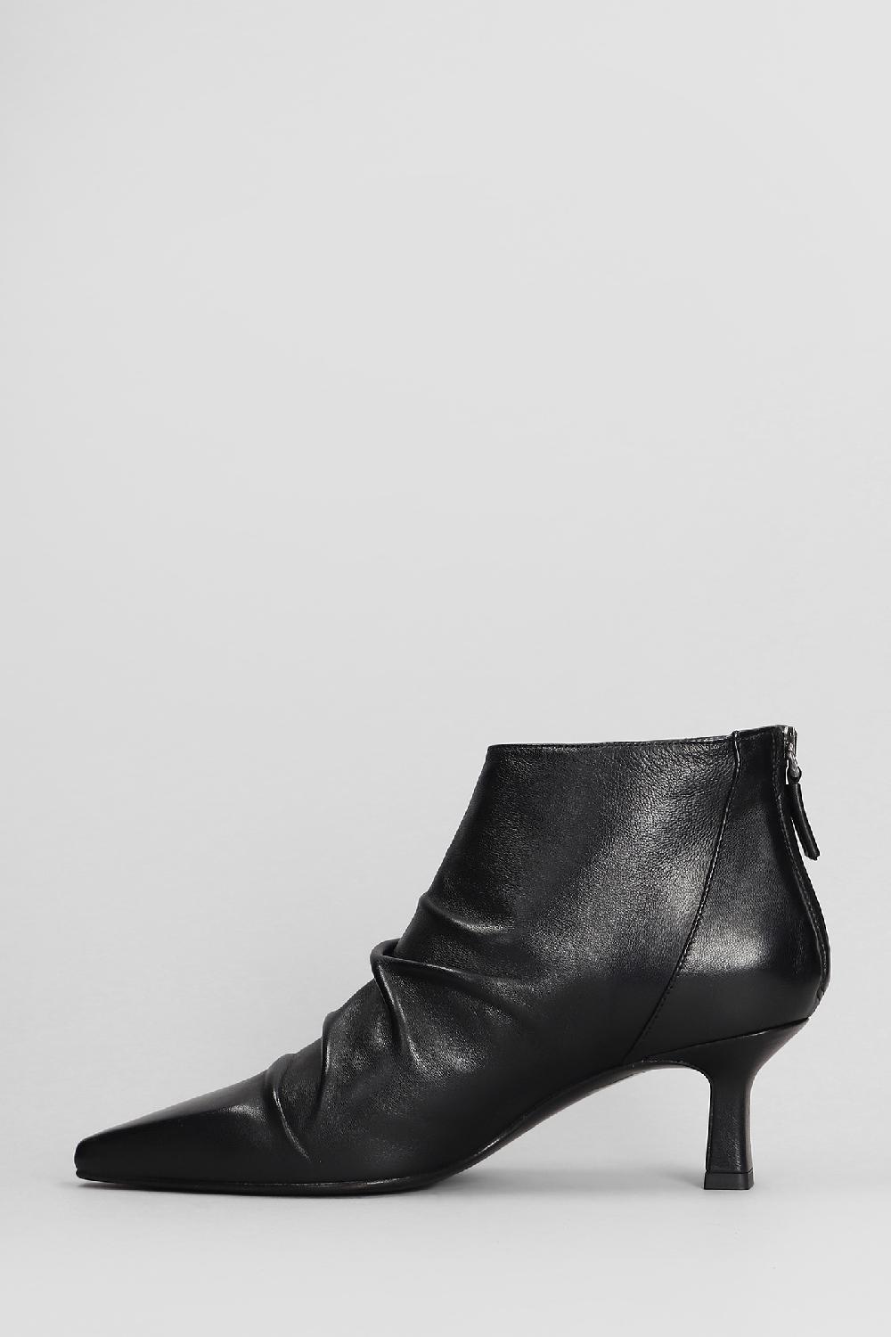Deliberti Julie Dee Tronchetti Texani In Pelle Nera Cod. 406821 - Deliberti The Luxury Shopping