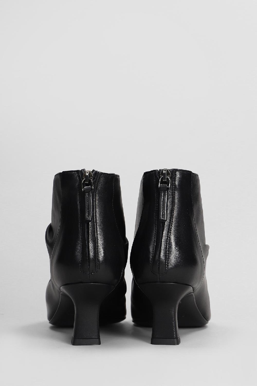 Deliberti Julie Dee Tronchetti Texani In Pelle Nera Cod. 406821 - Deliberti The Luxury Shopping