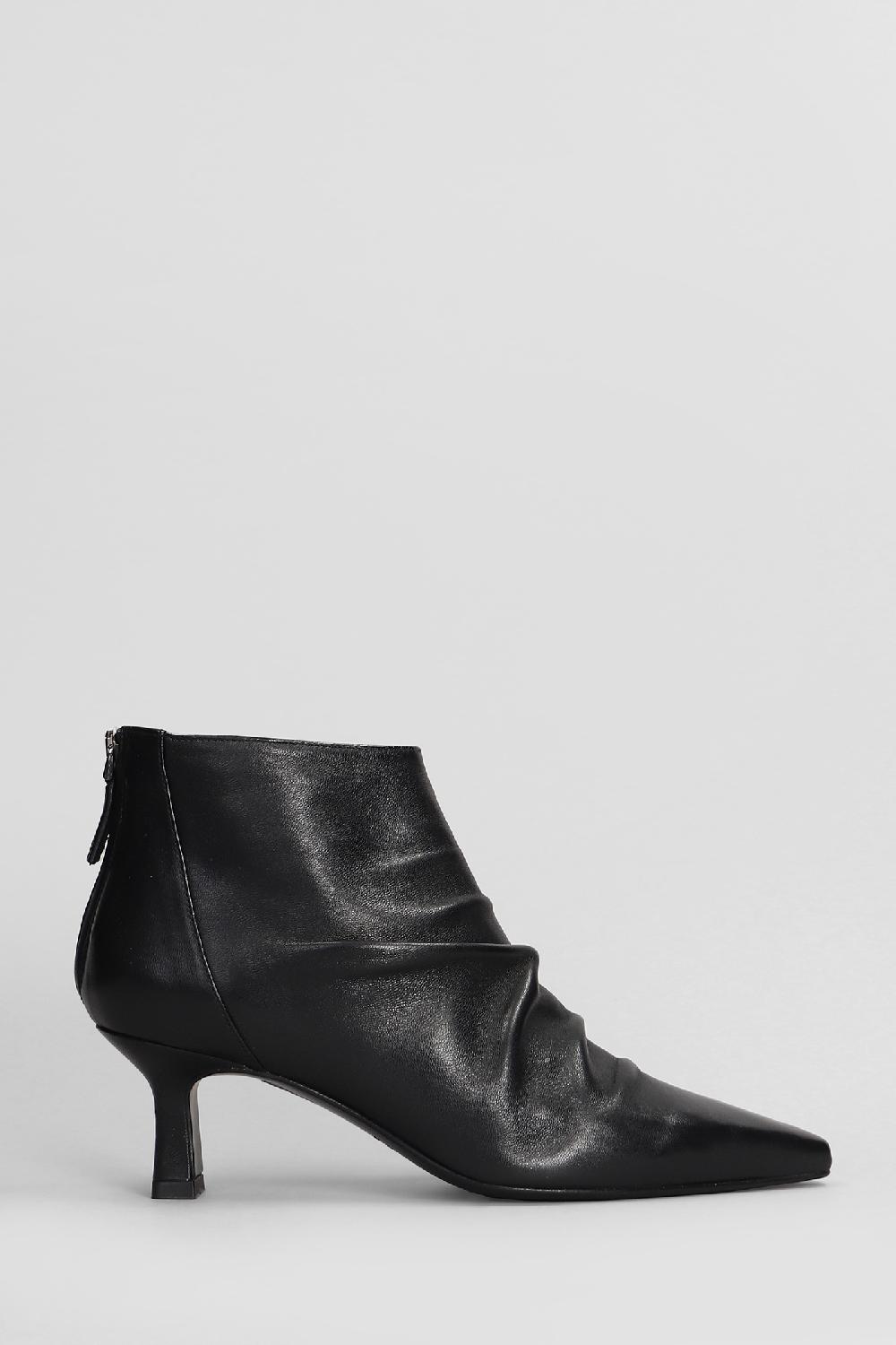 Deliberti Julie Dee Tronchetti texani in pelle nera cod. 406821 - Deliberti The Luxury Shopping