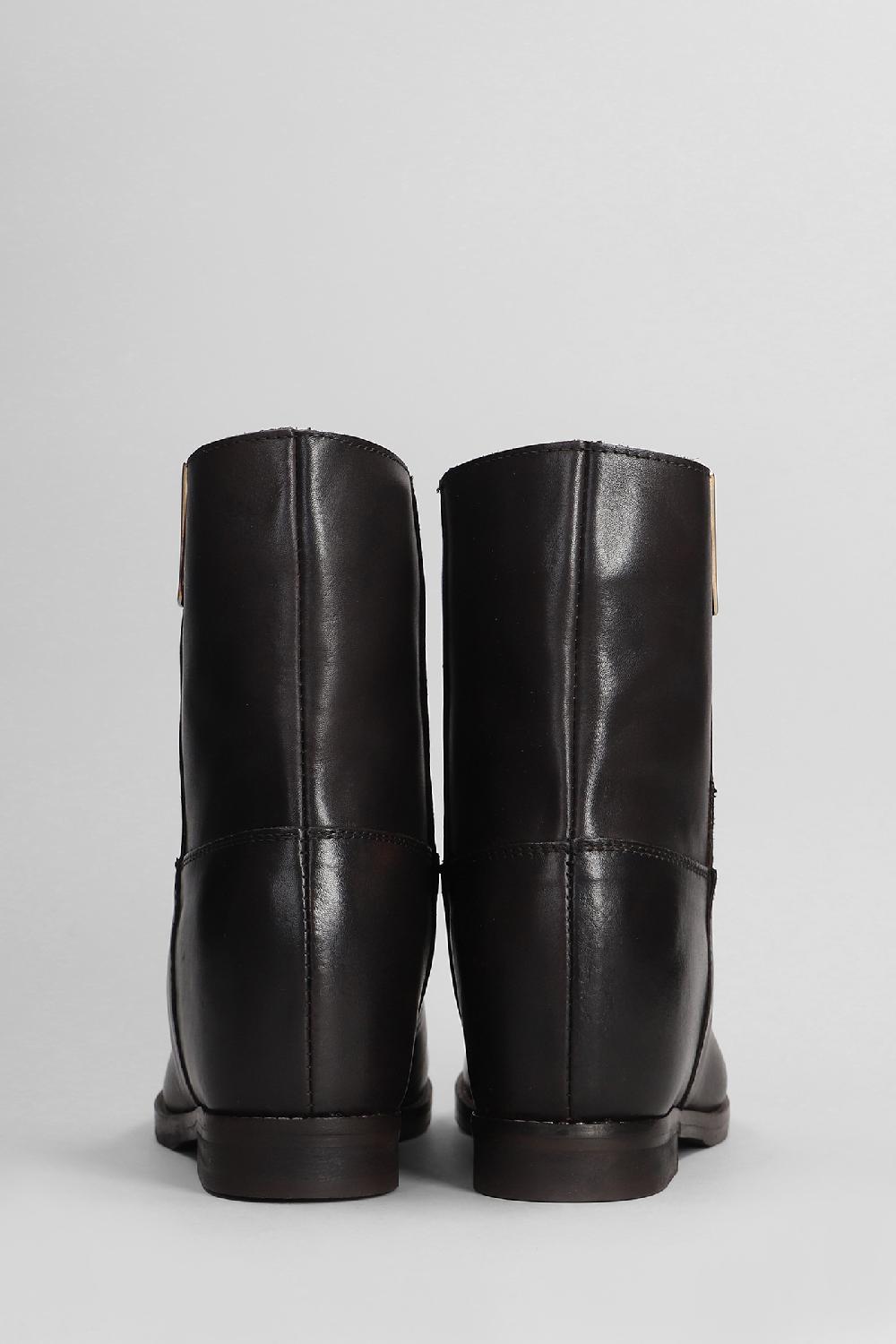 Deliberti Julie Dee Tronchetti Texani In Pelle Testa Di Moro Cod. 406764 - Deliberti The Luxury Shopping