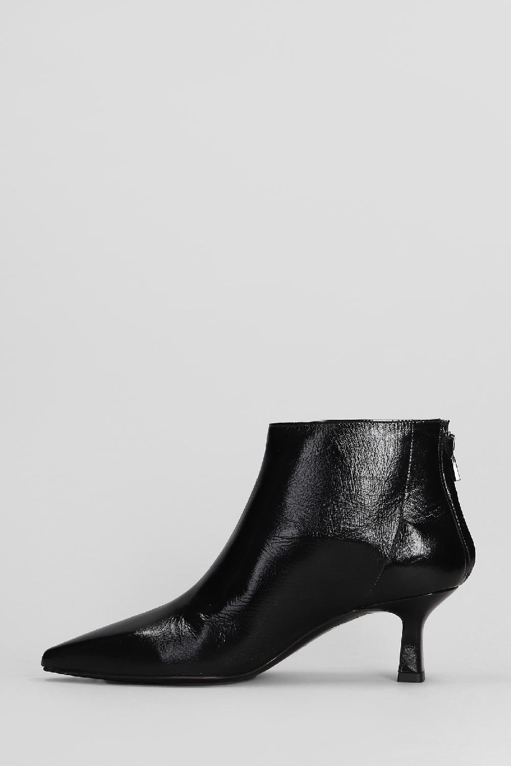 Deliberti Julie Dee Tronchetti Texani In Vernice Nera Cod. 406820 - Deliberti The Luxury Shopping