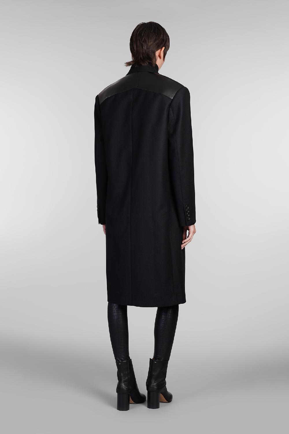 Deliberti Junya Watanabe Cappotto In Lana Nera Cod. 407130 - Deliberti The Luxury Shopping