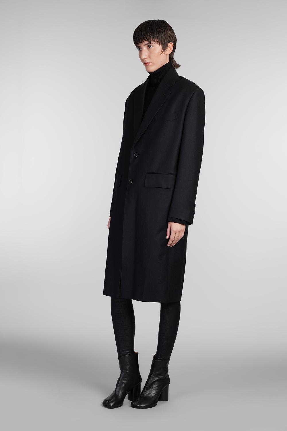 Deliberti Junya Watanabe Cappotto In Lana Nera Cod. 407130 - Deliberti The Luxury Shopping