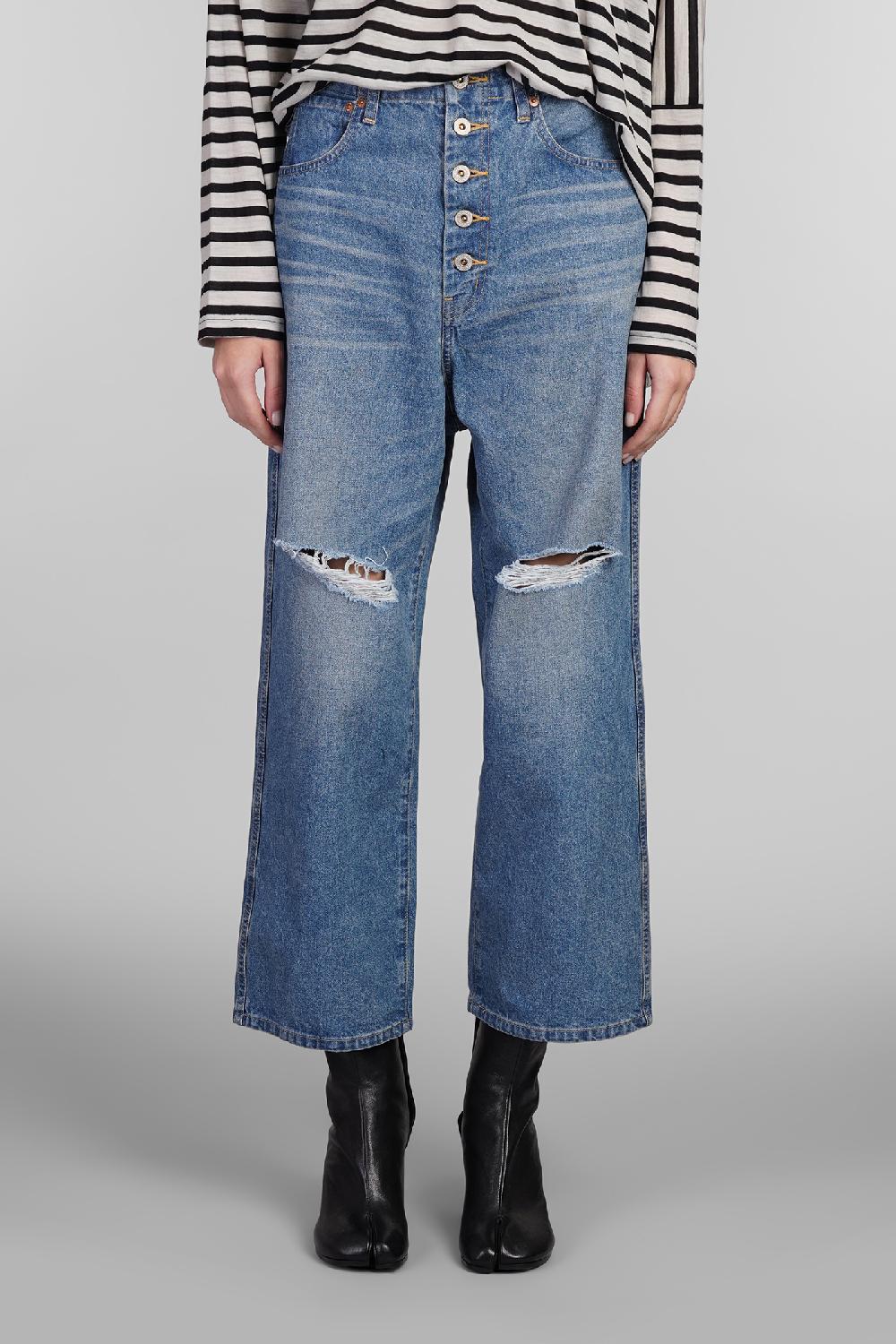 Deliberti Junya watanabe Jeans in cotone blu cod. 407131 - Deliberti The Luxury Shopping