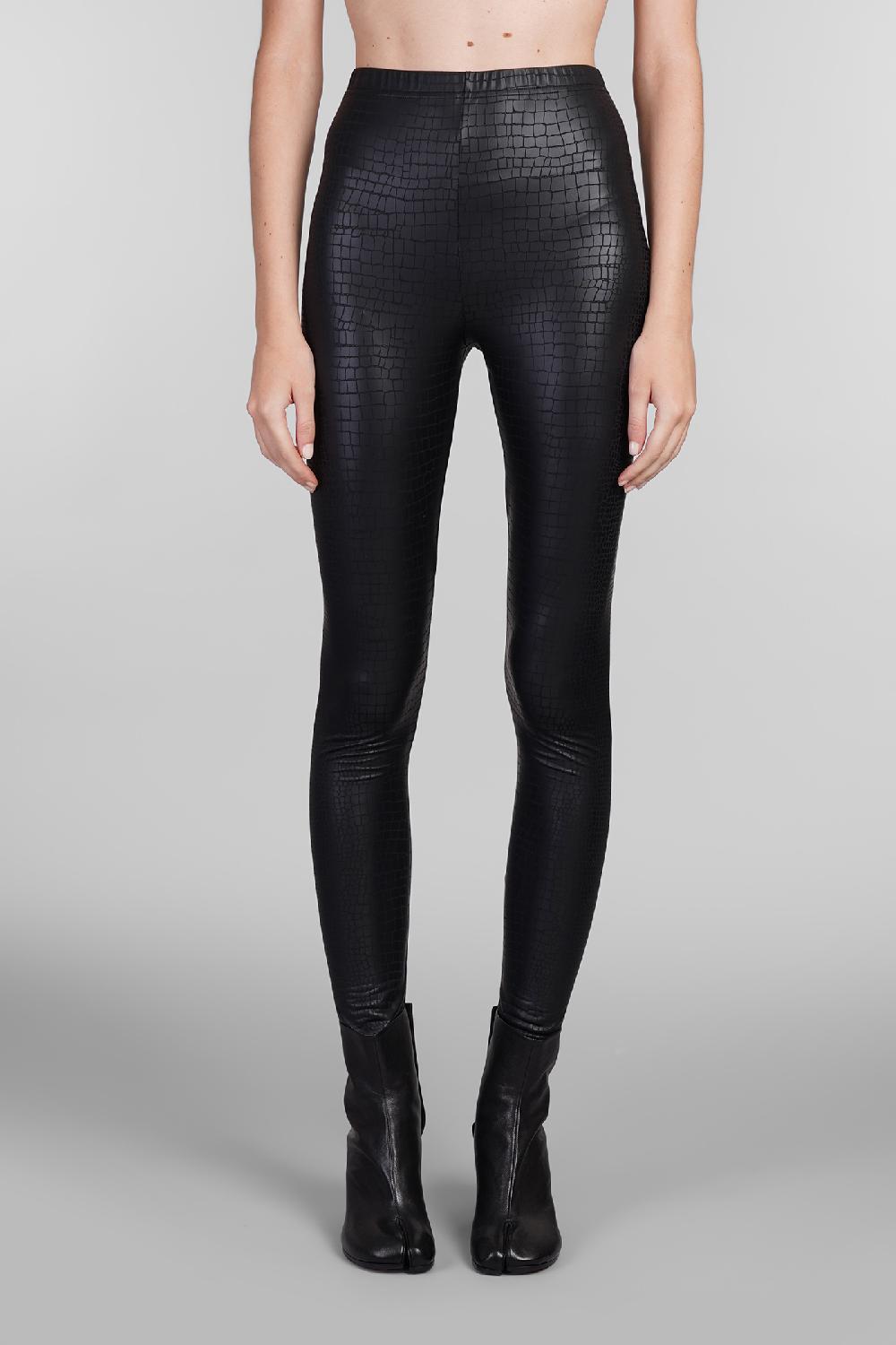 Deliberti Junya watanabe Leggings in poliestere nero cod. 406918 - Deliberti The Luxury Shopping