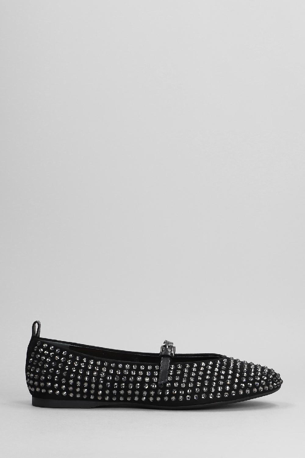Deliberti JW Anderson Ballerine ballerina strass in camoscio nero cod. 403435 - Deliberti The Luxury Shopping
