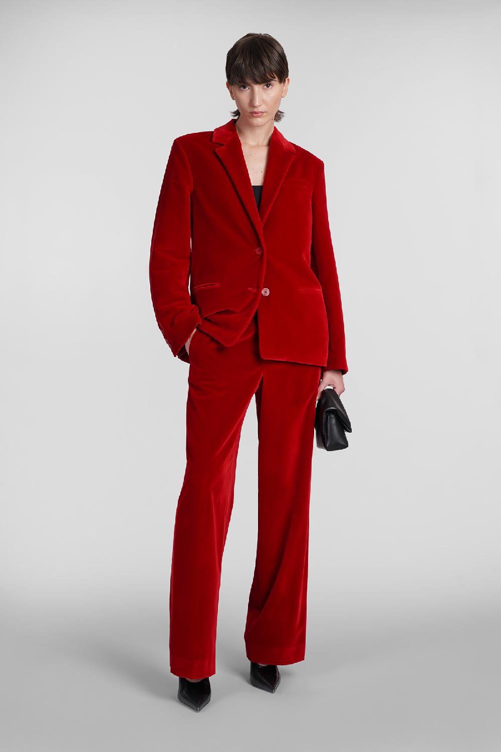 Deliberti JW Anderson Blazer In Cotone Rosso Cod. 402577 - Deliberti The Luxury Shopping