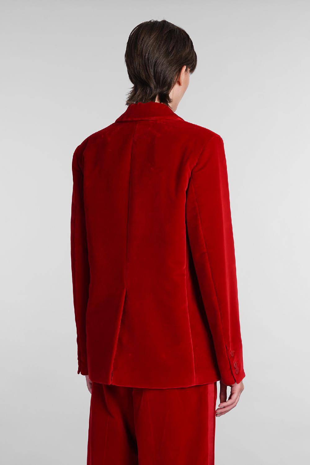Deliberti JW Anderson Blazer In Cotone Rosso Cod. 402577 - Deliberti The Luxury Shopping