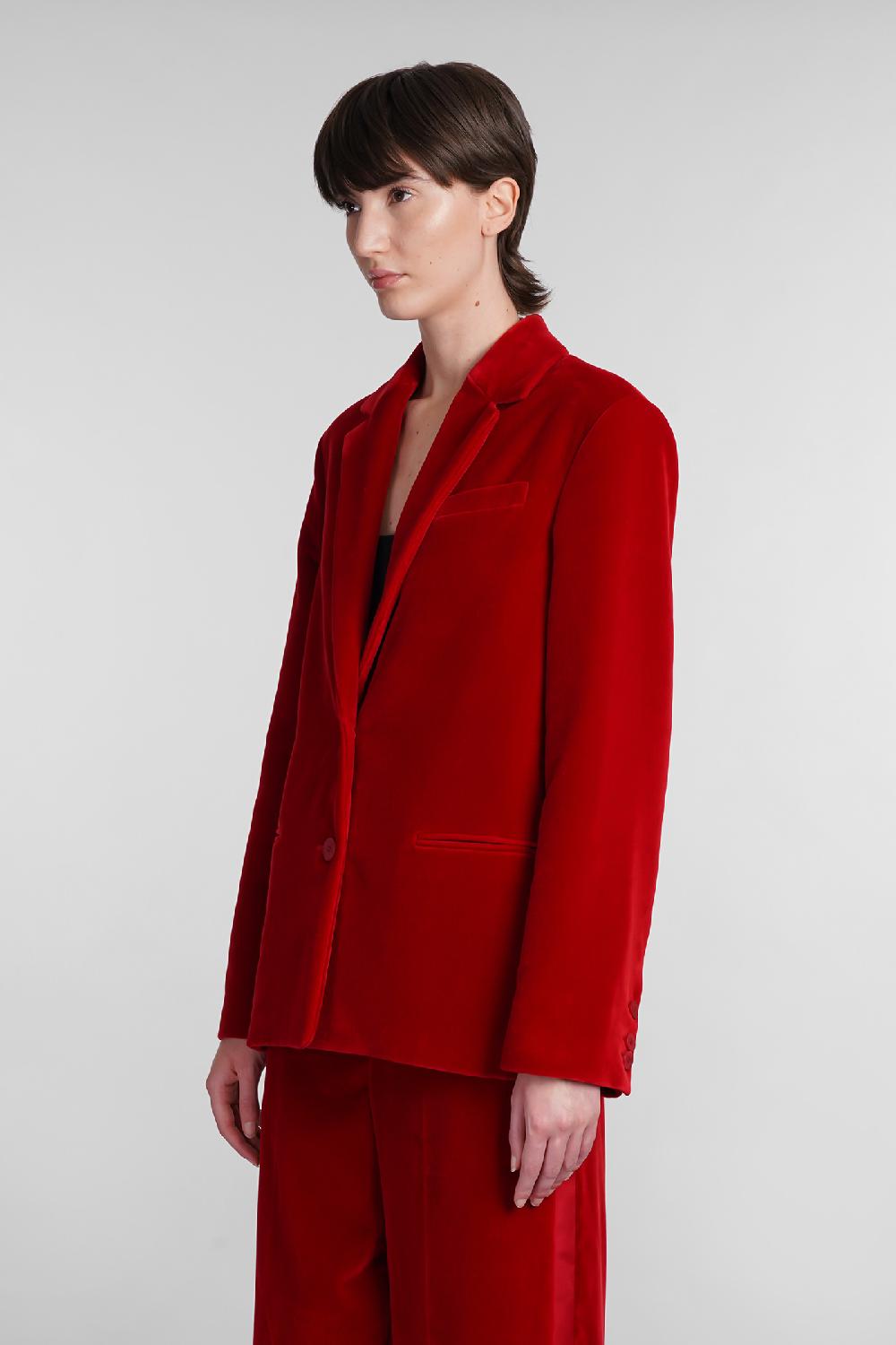 Deliberti JW Anderson Blazer In Cotone Rosso Cod. 402577 - Deliberti The Luxury Shopping