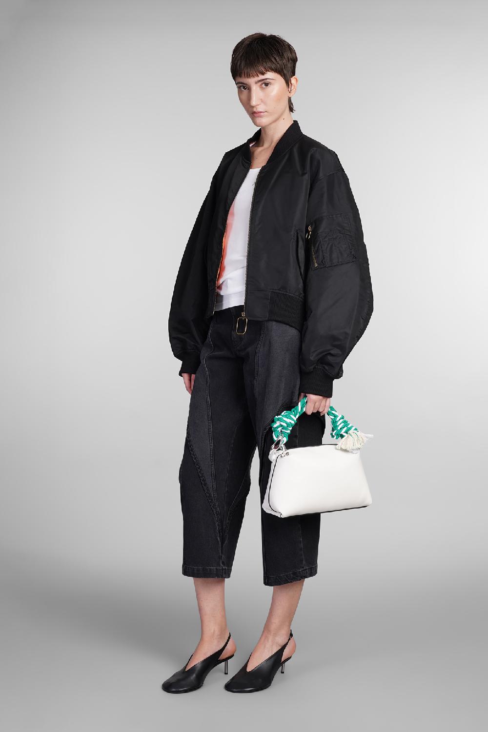 Deliberti JW Anderson Bomber In Nylon Nero Cod. 409979 - Deliberti The Luxury Shopping