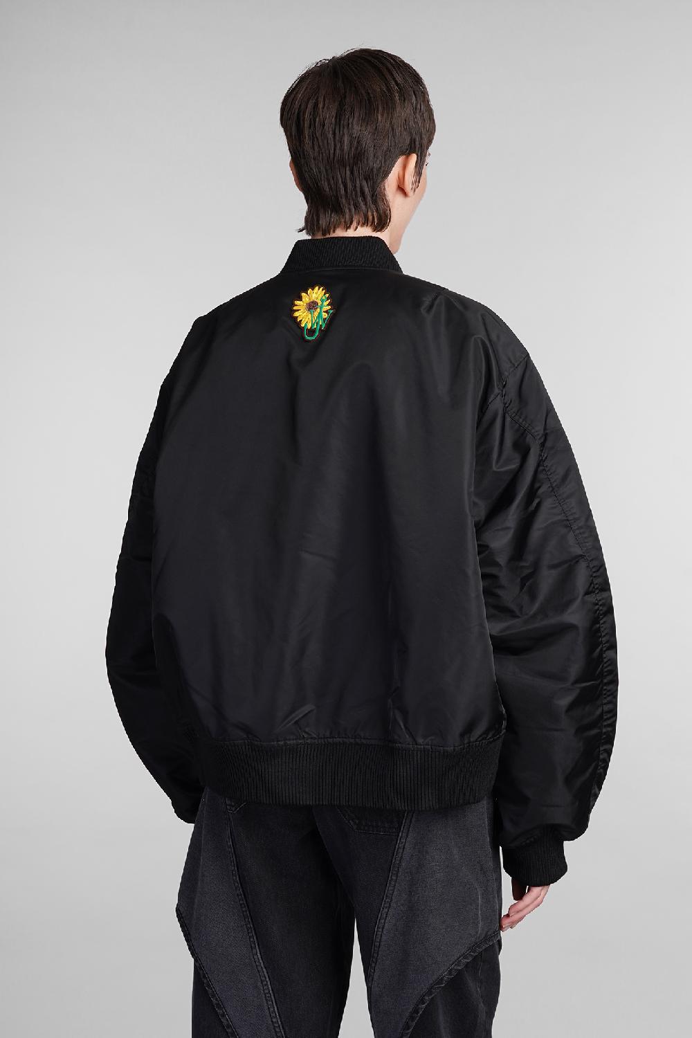 Deliberti JW Anderson Bomber In Nylon Nero Cod. 409979 - Deliberti The Luxury Shopping