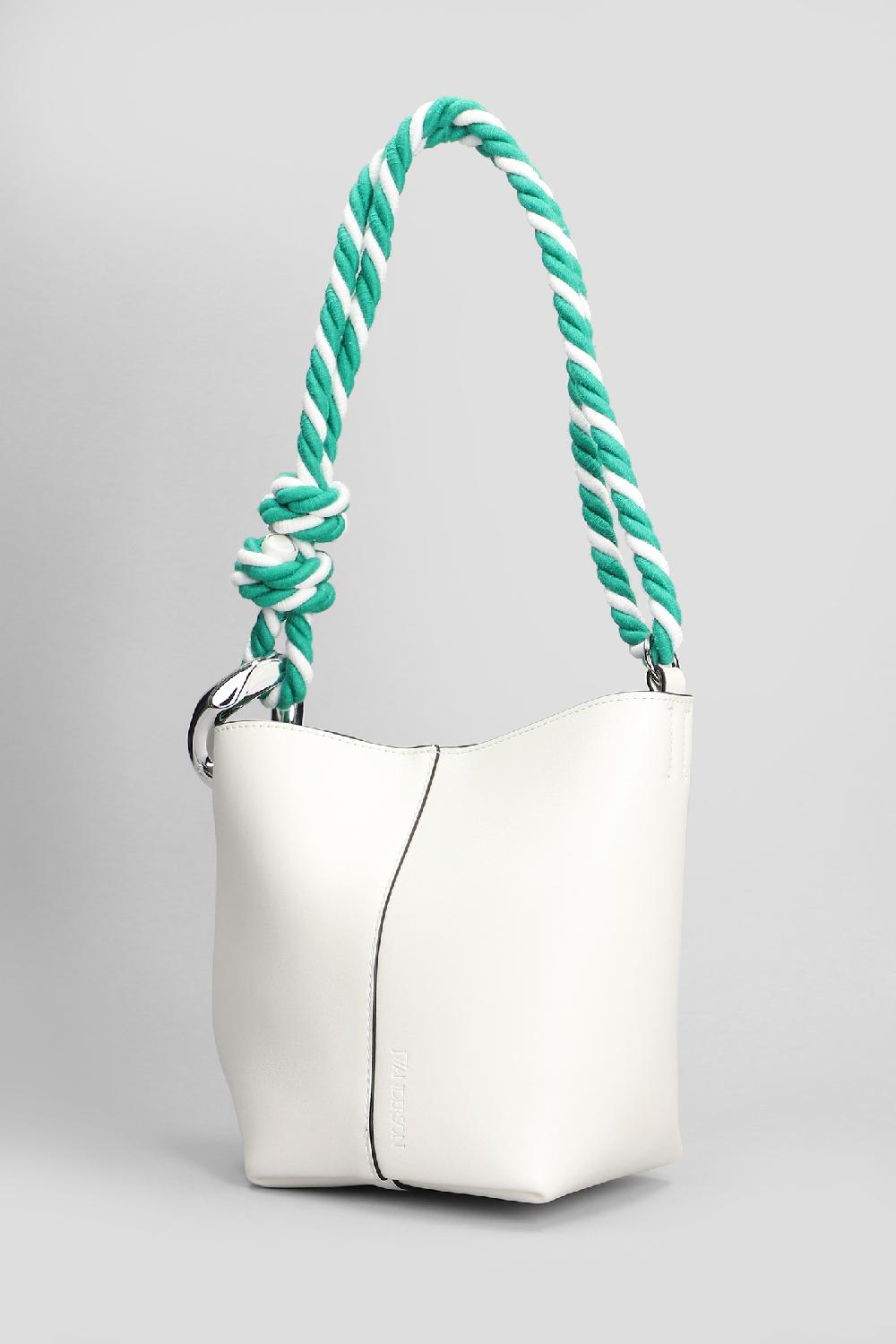 Deliberti JW Anderson Borsa A Mano Corner Bucket In Pelle Bianca Cod. 409970 - Deliberti The Luxury Shopping