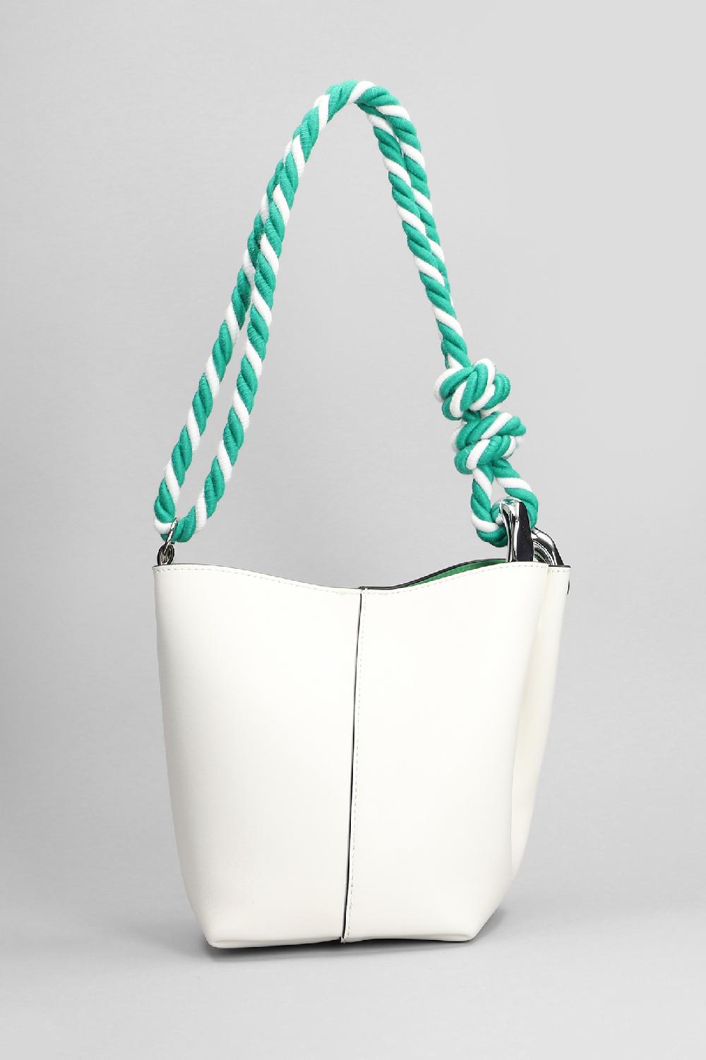 Deliberti JW Anderson Borsa A Mano Corner Bucket In Pelle Bianca Cod. 409970 - Deliberti The Luxury Shopping