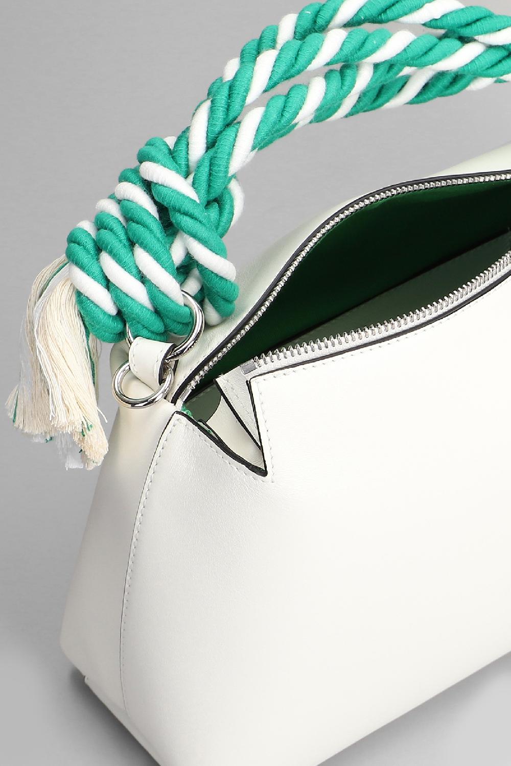 Deliberti JW Anderson Borsa A Mano Corner In Pelle Bianca Cod. 409969 - Deliberti The Luxury Shopping