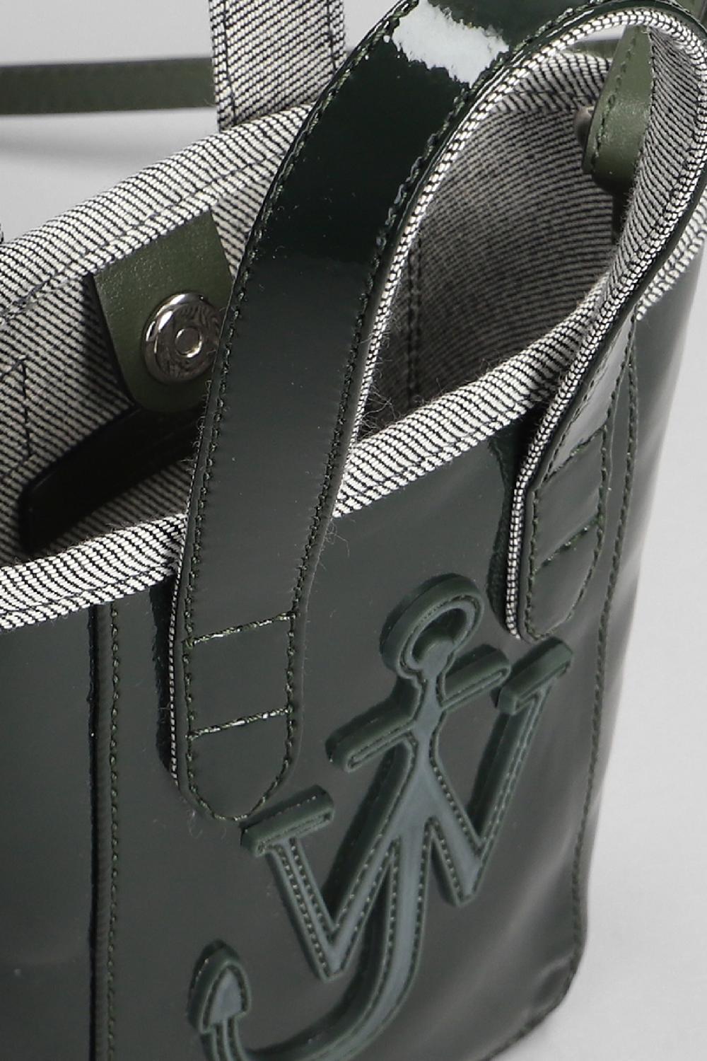 Deliberti JW Anderson Borsa A Spalla Belt Tote In Cotone Verde Cod. 402559 - Deliberti The Luxury Shopping