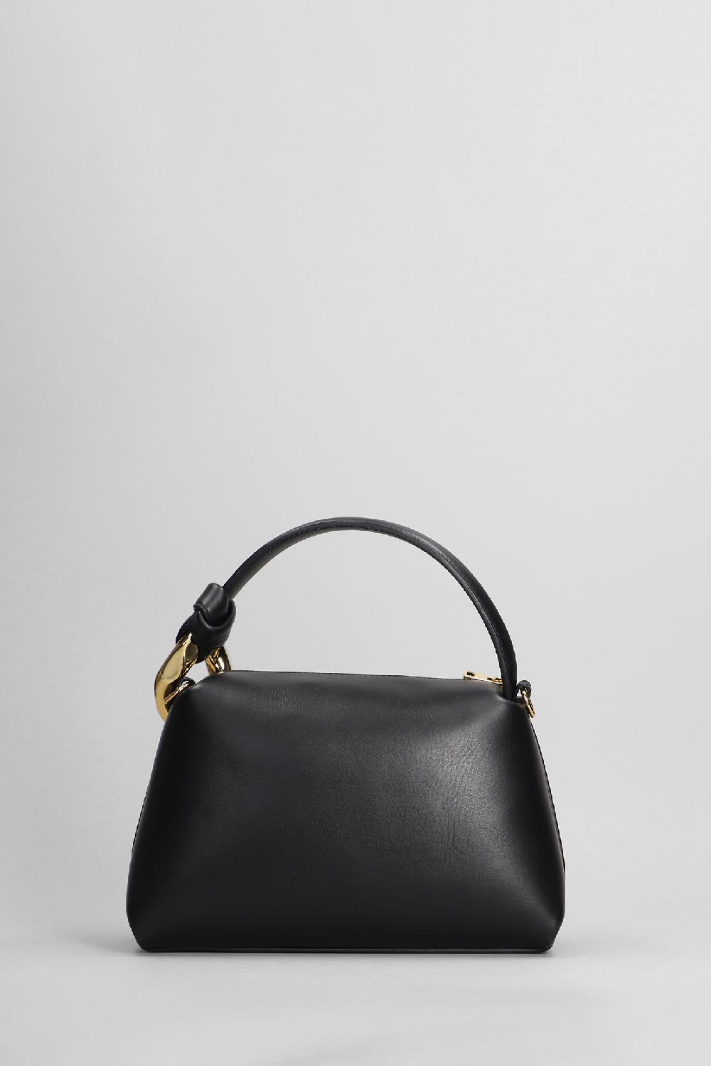 Deliberti JW Anderson Borsa A Spalla Corner In Pelle Nera Cod. 402556 - Deliberti The Luxury Shopping