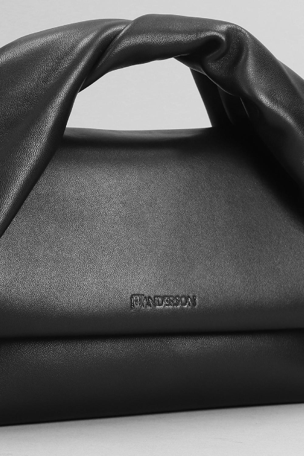 Deliberti JW Anderson Borsa A Spalla Twisted In Pelle Nera Cod. 402561 - Deliberti The Luxury Shopping