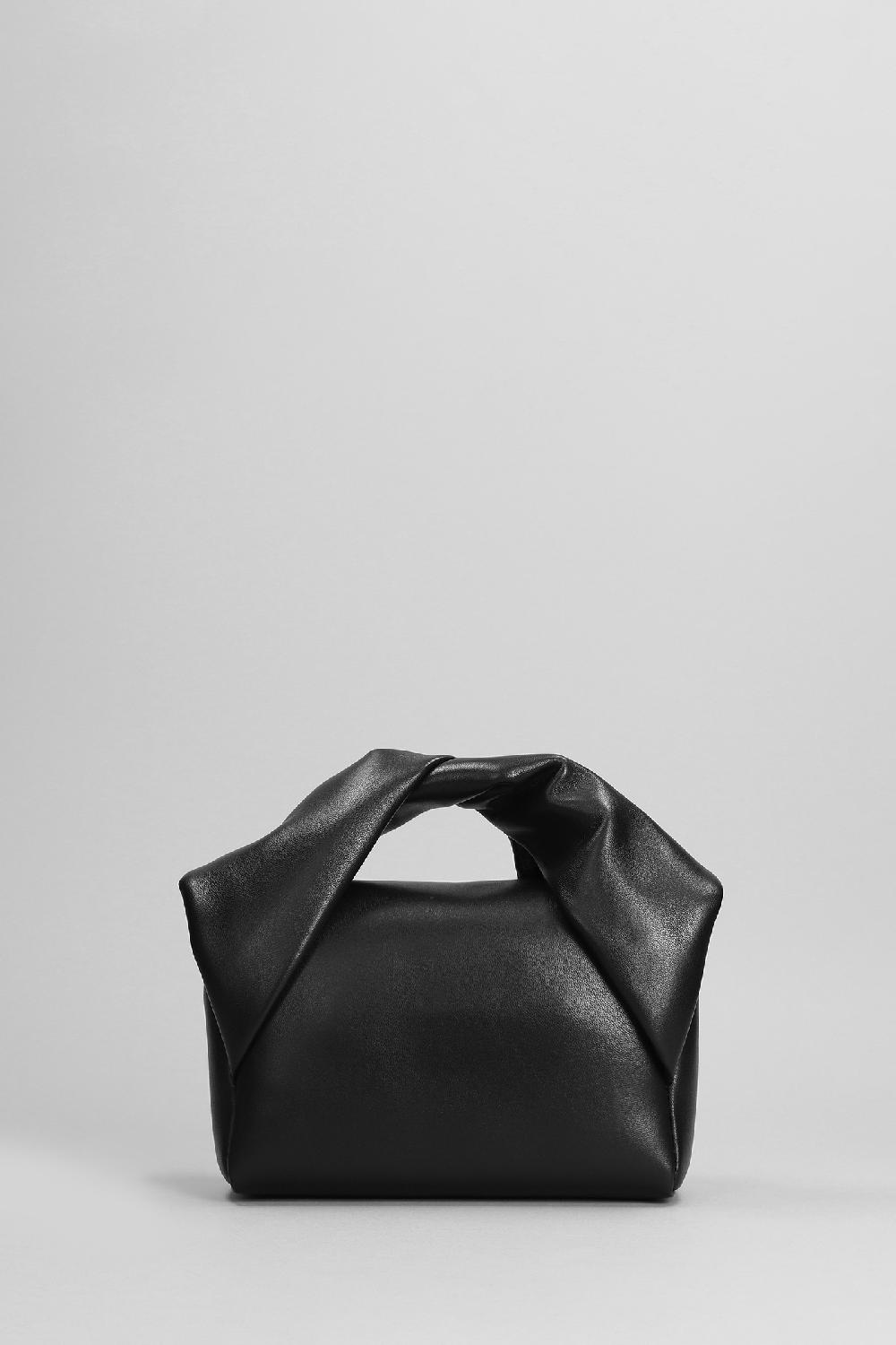 Deliberti JW Anderson Borsa A Spalla Twisted In Pelle Nera Cod. 402562 - Deliberti The Luxury Shopping