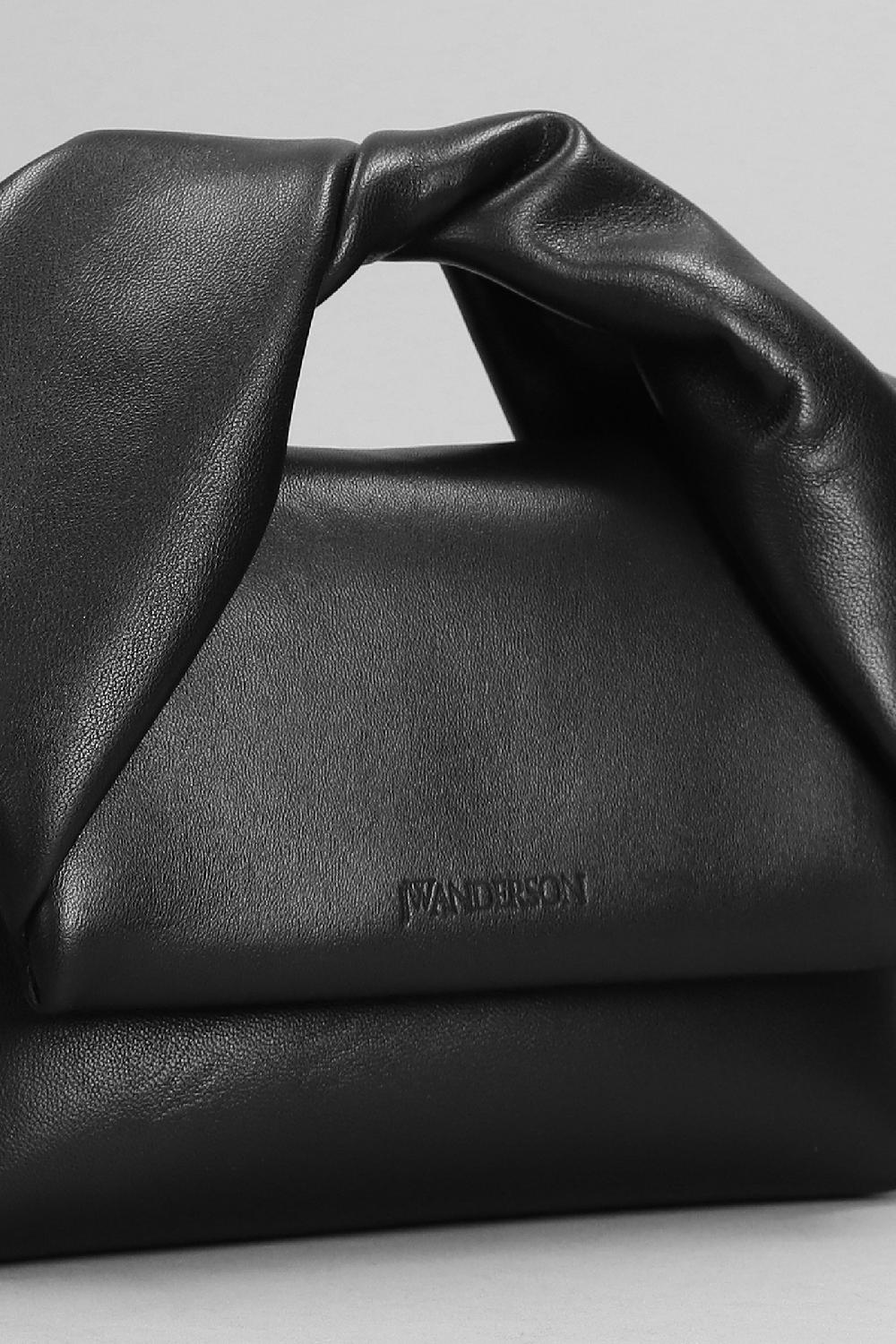 Deliberti JW Anderson Borsa A Spalla Twisted In Pelle Nera Cod. 402562 - Deliberti The Luxury Shopping